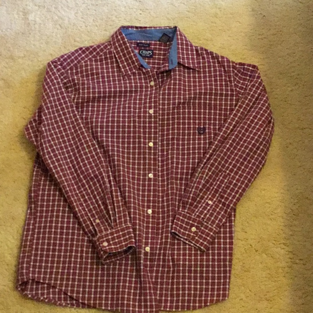 Chaps brand. Men’s long sleeve button up.